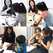 Our Punggol tutors in action. We are all hands-on when it comes to teaching.