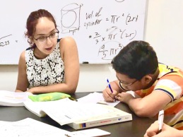 Yishun Seconday 1 Math Tuition Centre in small group. Students are taught ground up and we go through proper explanations of formulas. In this case, the formula for volume of cylinder is carefully explained by derivation.
